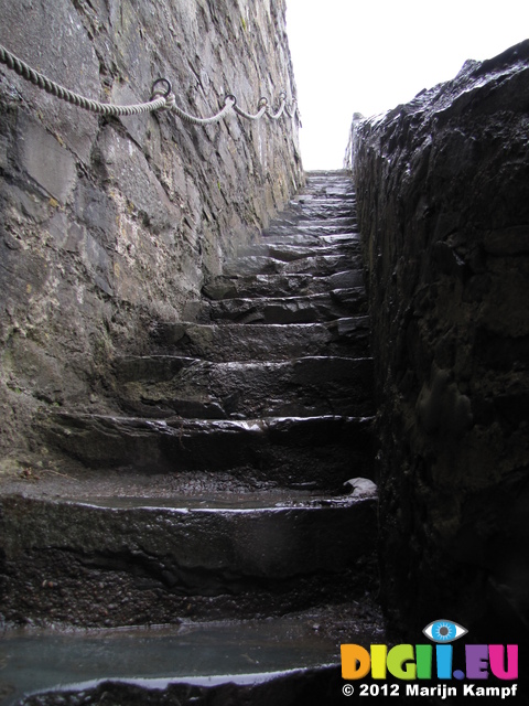 SX23745 Steps at Harlech Castle